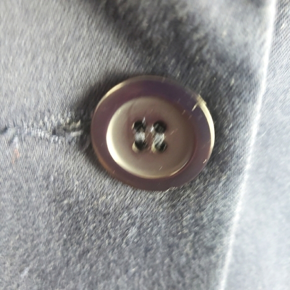 \id. Collection Navy Blue Blazer With white details. Size 10 - Picture 7 of 10